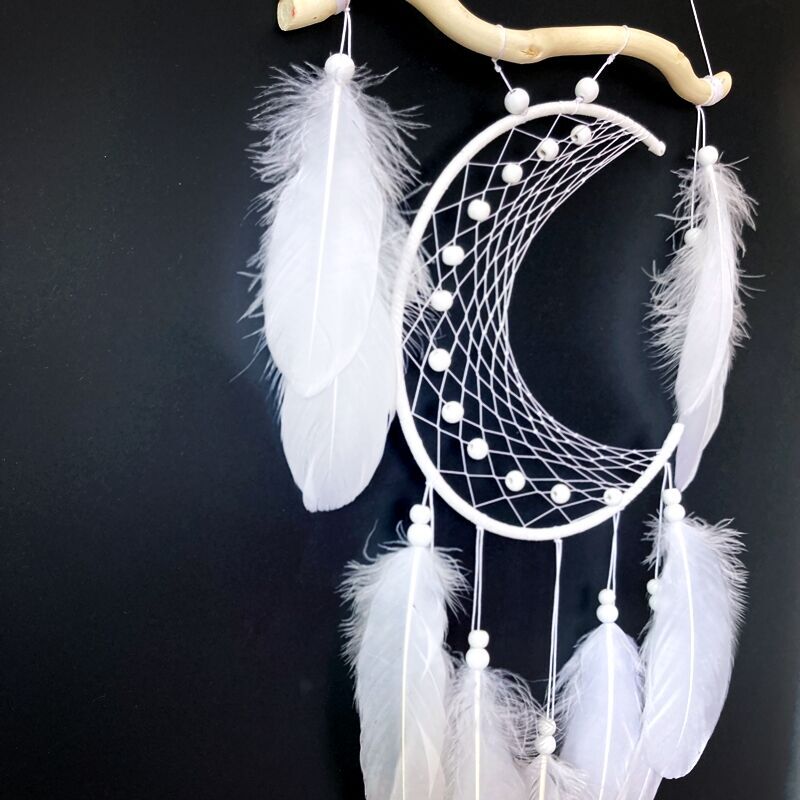 White Moon Bohemian Dream Catcher | 65cm