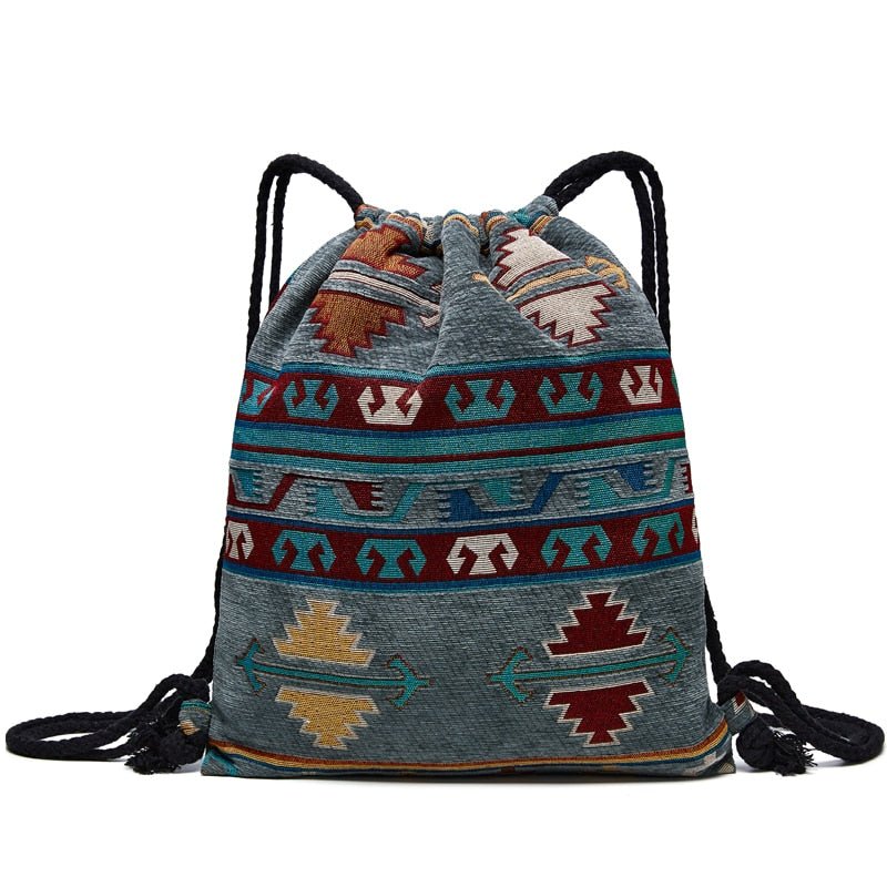Cute Aztec Hippie Styled Draw String Bags - Various Designs