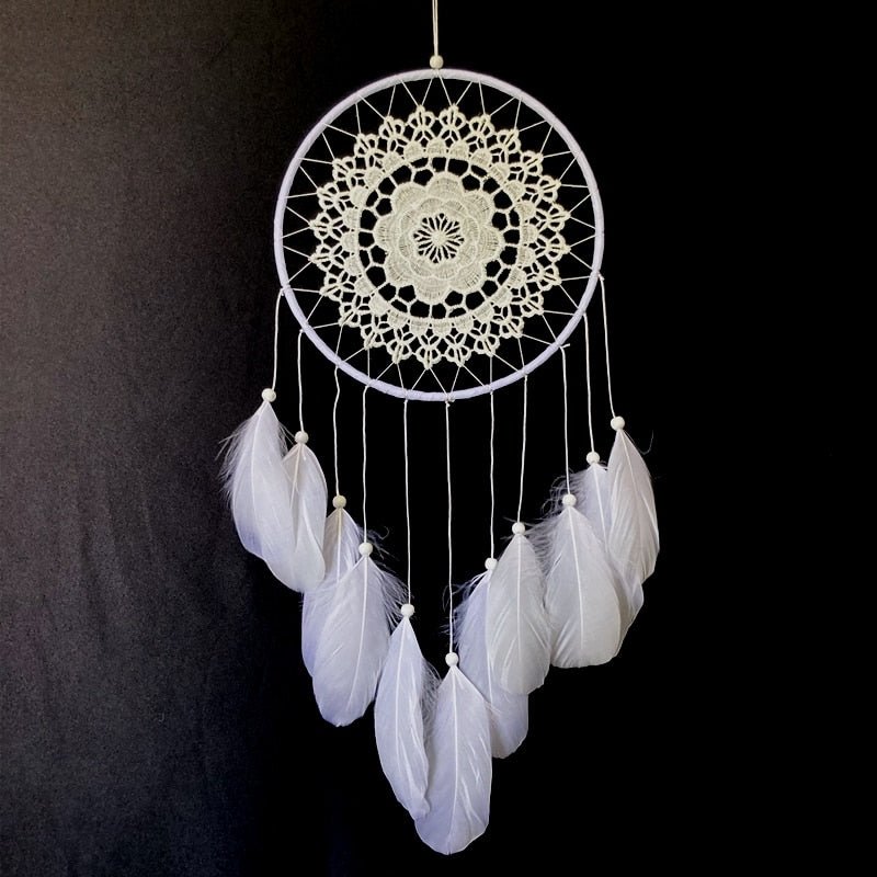 Dream Catcher White and Black - 40cm
