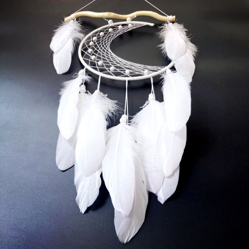 White Moon Bohemian Dream Catcher | 65cm