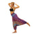 Hippie Boho Loose Yoga Harem Pants | Bohemian Rainbow Design | One Size