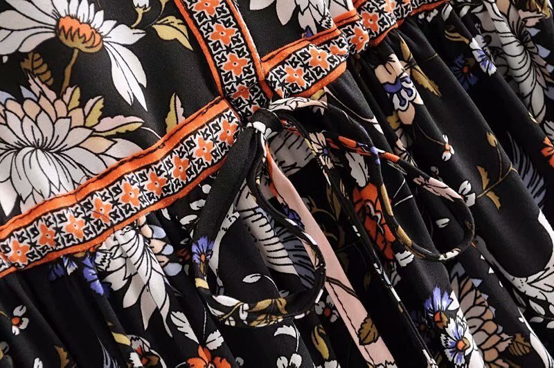 Women's Crane Bohemian Beach Dress | V-Neck | S-XL