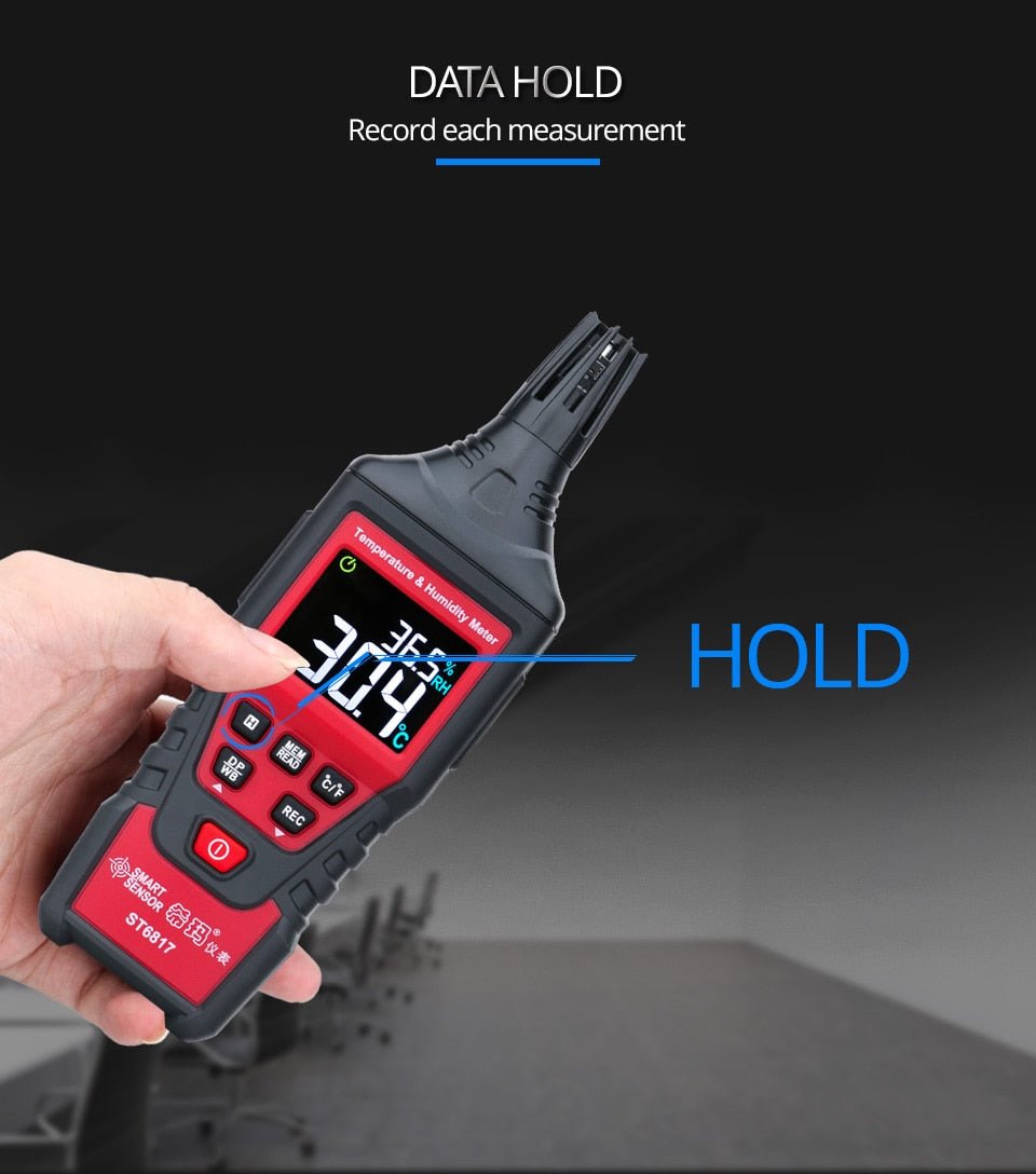 Digital Temperature & Humidity Meter | -20-60°C