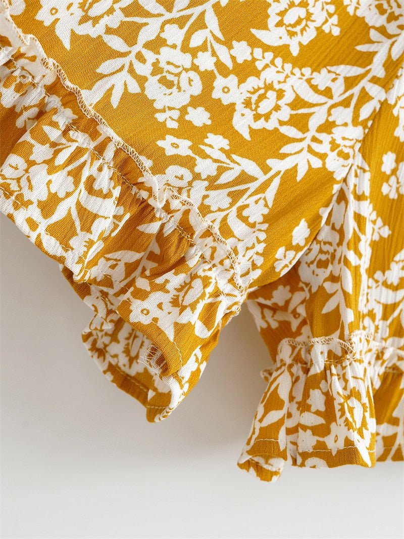 Women's Deep V-neck Bohemian Beach Romper | S-L | Various Colours