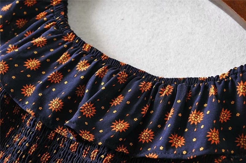 Women's Boho Off Shoulder Strapless Red Or Black Top With Matching Mini Skirt | Clothing Set | M-L