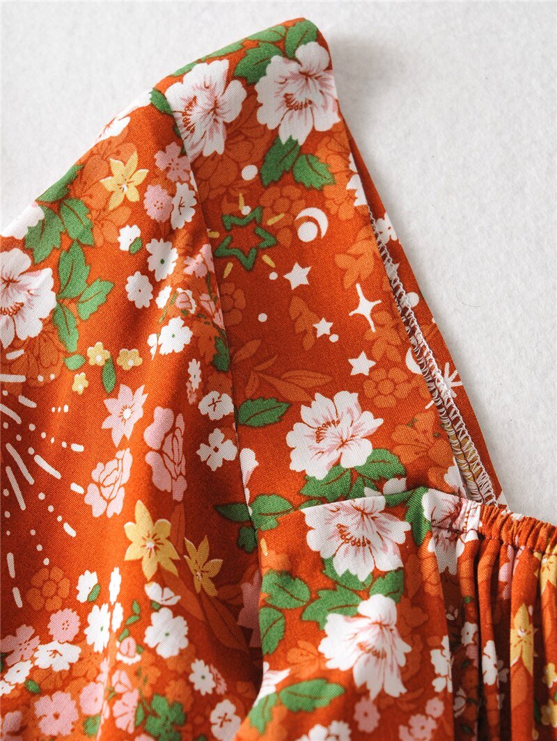 Cool Women's Brown Bohemian Styled Clothing Set | Pants + Sleeveless Top | S-M