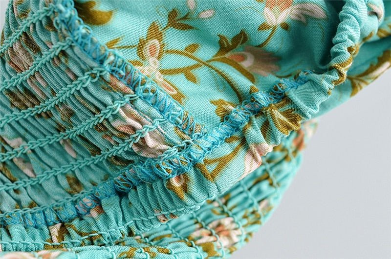 Women's Casual Boho Two Piece Outfit | Beach Styled Top + Bohemian Skirt | S-L | Various Colours