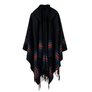 Hippie Styled Hooded Poncho | Festival Wear | Various Colours | Free Size