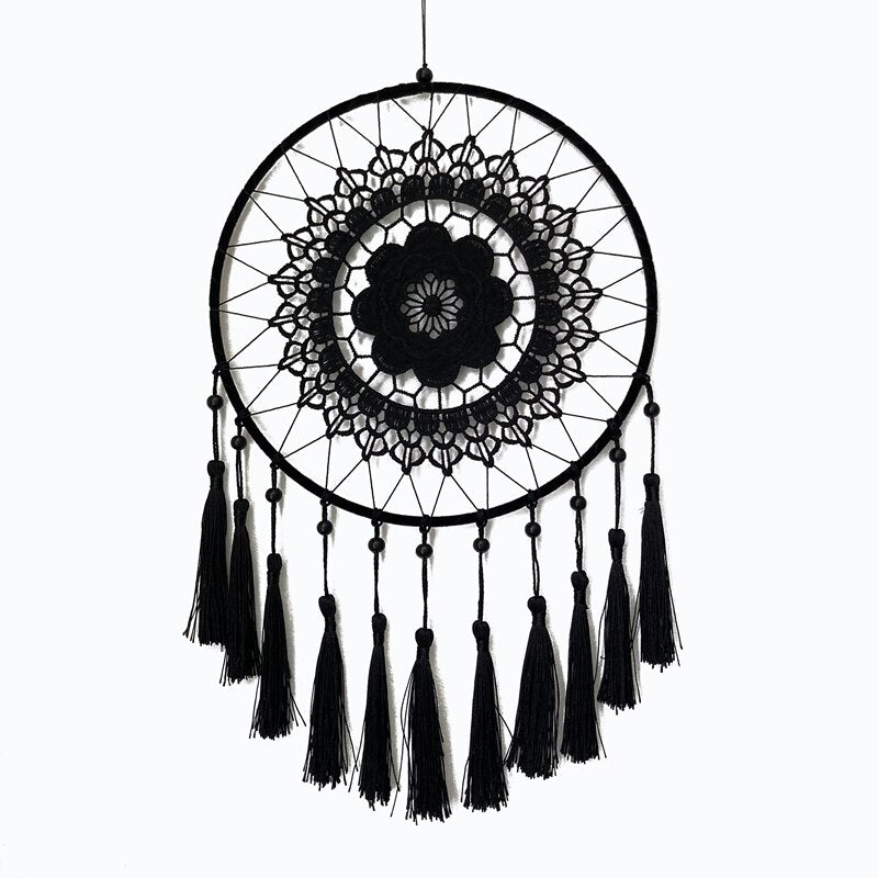Dream Catcher White and Black - 40cm