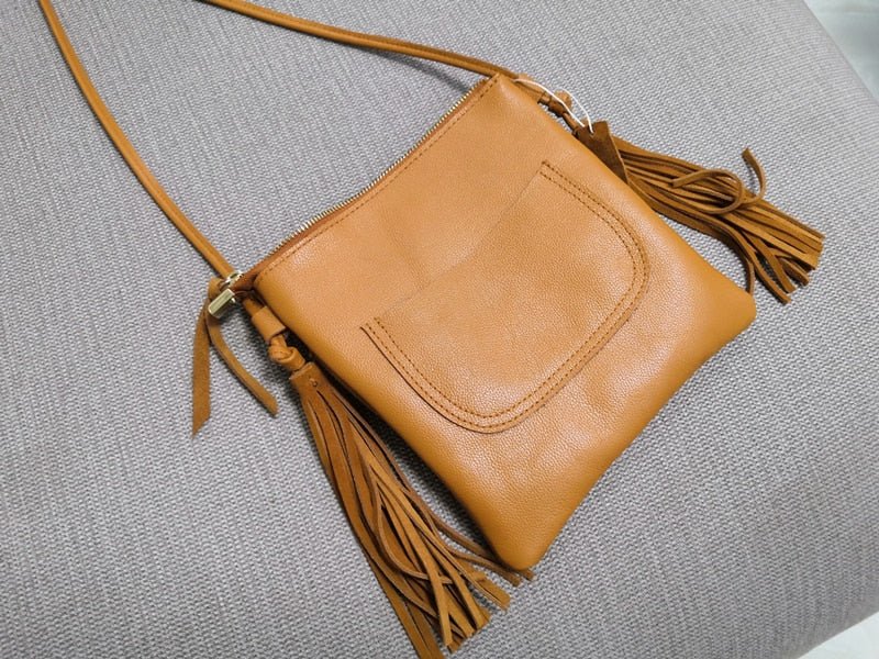 Genuine Leather Bohemian Styled Hippie Handbag