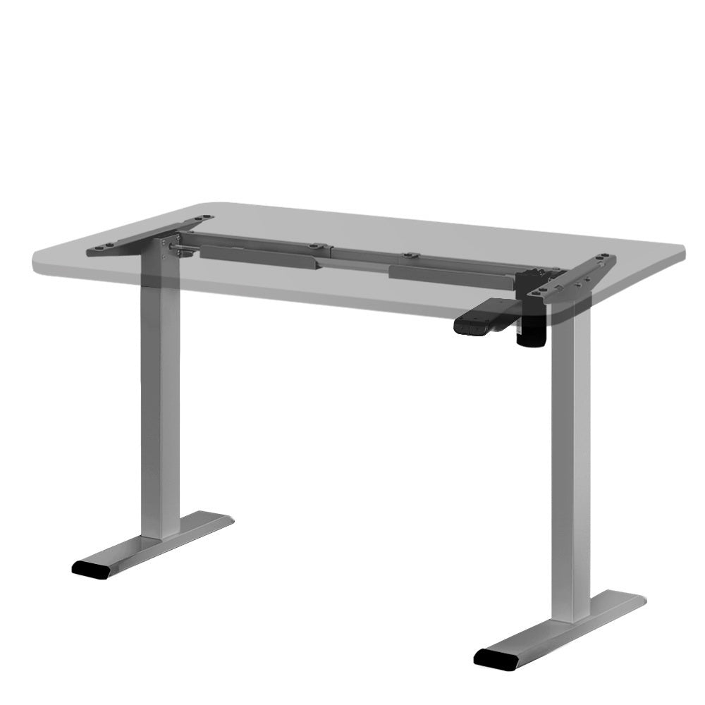 Sit Stand Motorized Height Adjustable Desk Frame | Grey | Standing Desk