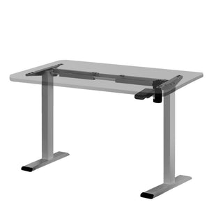 Sit Stand Motorized Height Adjustable Desk Frame | Grey | Standing Desk