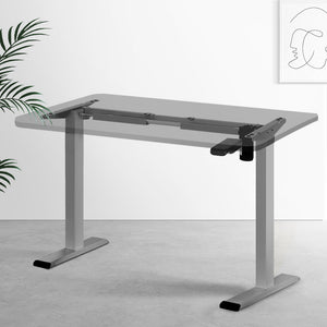 Sit Stand Motorized Height Adjustable Desk Frame | Grey | Standing Desk