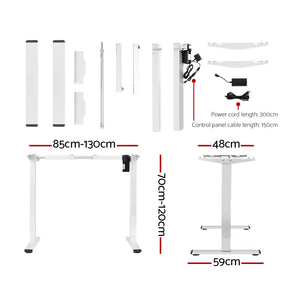 Electric Standing Desk | Motorized Sit Stand Desk | White Oak