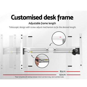 Electric Standing Desk | Motorized Sit Stand Desk | White Oak