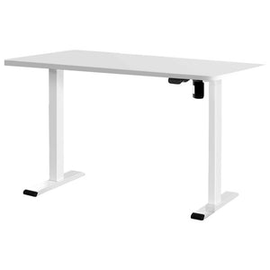 Artiss Electric Standing Desk Motorised Sit Stand Desks Table White 140cm