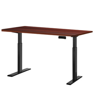 Electric Height Adjustable Sit Stand Desks | Black Walnut