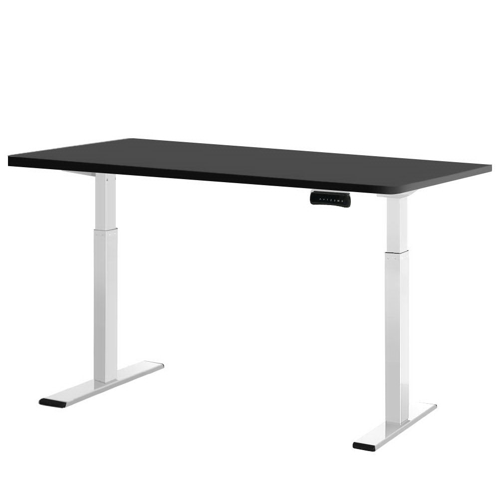 Standing Desk Electric Height Adjustable Sit Stand Desks | White Black