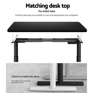 Artiss Motorized Standing Desk Frame - Dual Motor (Black) | Ergonomic Workstation