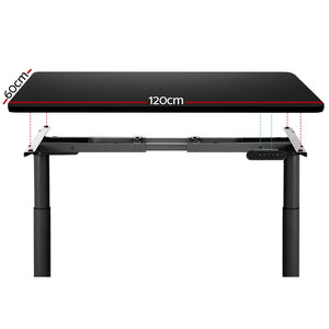 Black Electric Standing Desk | Height Adjustable Sit Stand Table