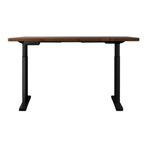 Black/Brown Electric Adjustable Standing Desk - 140cm