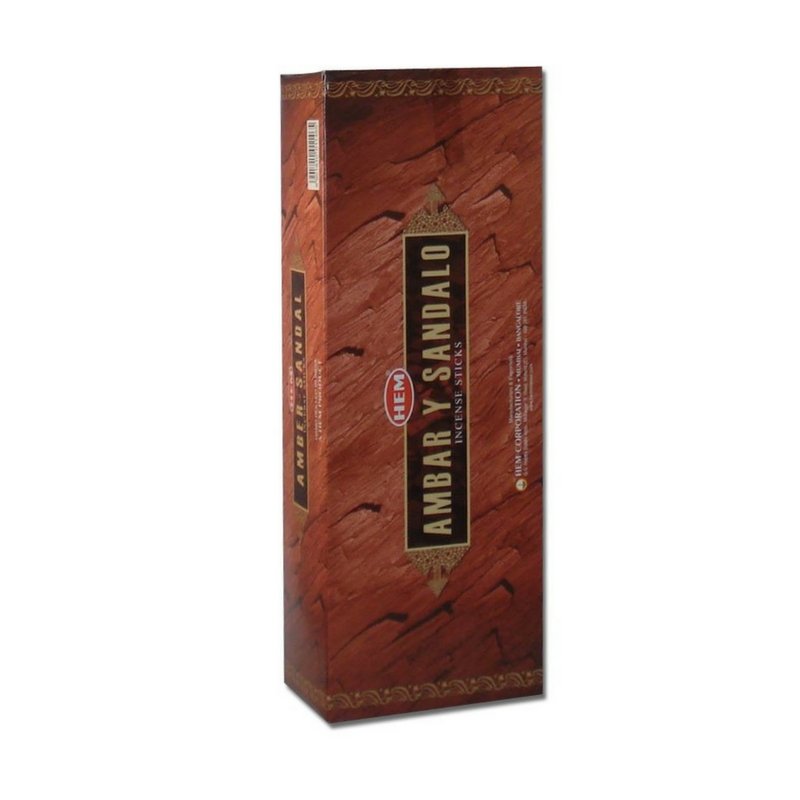 HEM Amber Sandal Incense Sticks - 200 Sticks