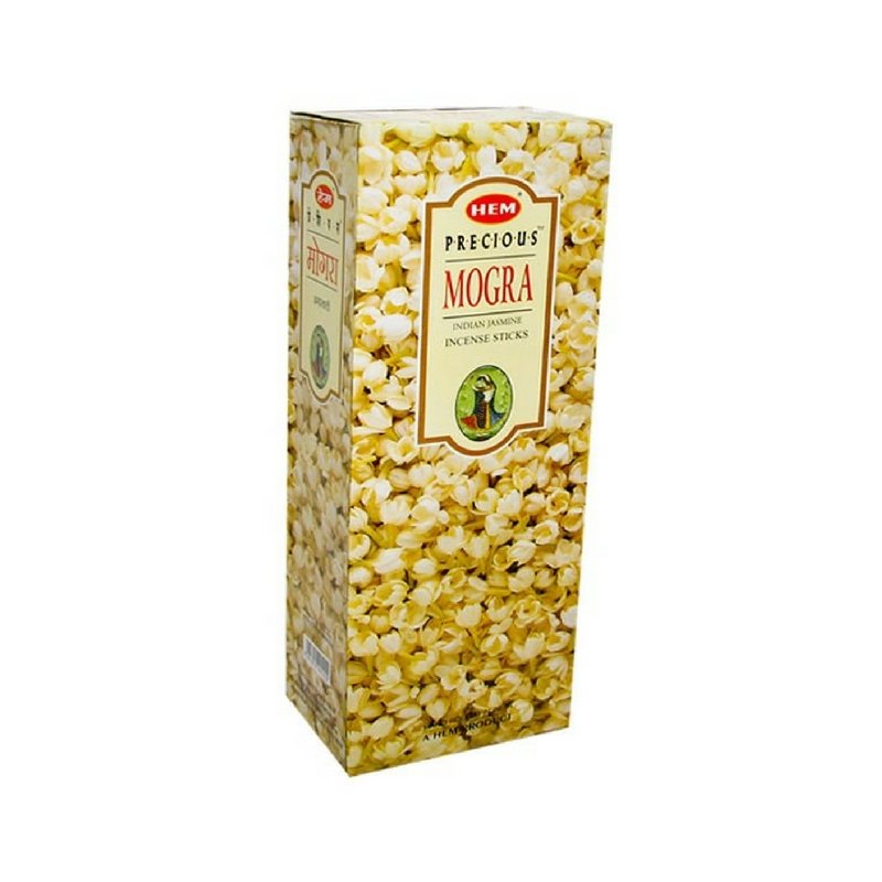 HEM Precious Mogra (Jasmine) Incense Sticks - 200 Sticks