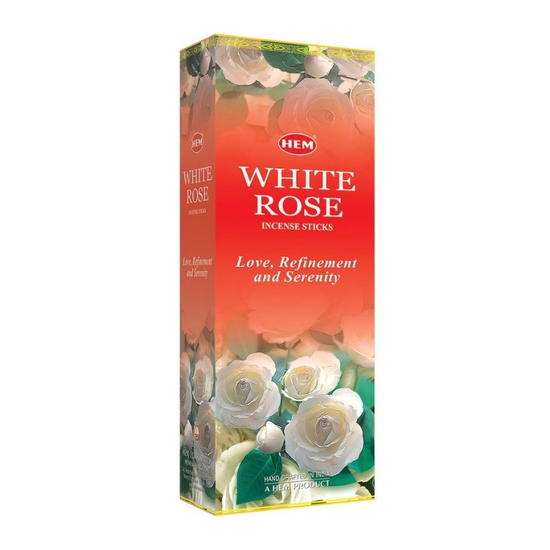 HEM White Rose Incense Sticks - 120 Sticks