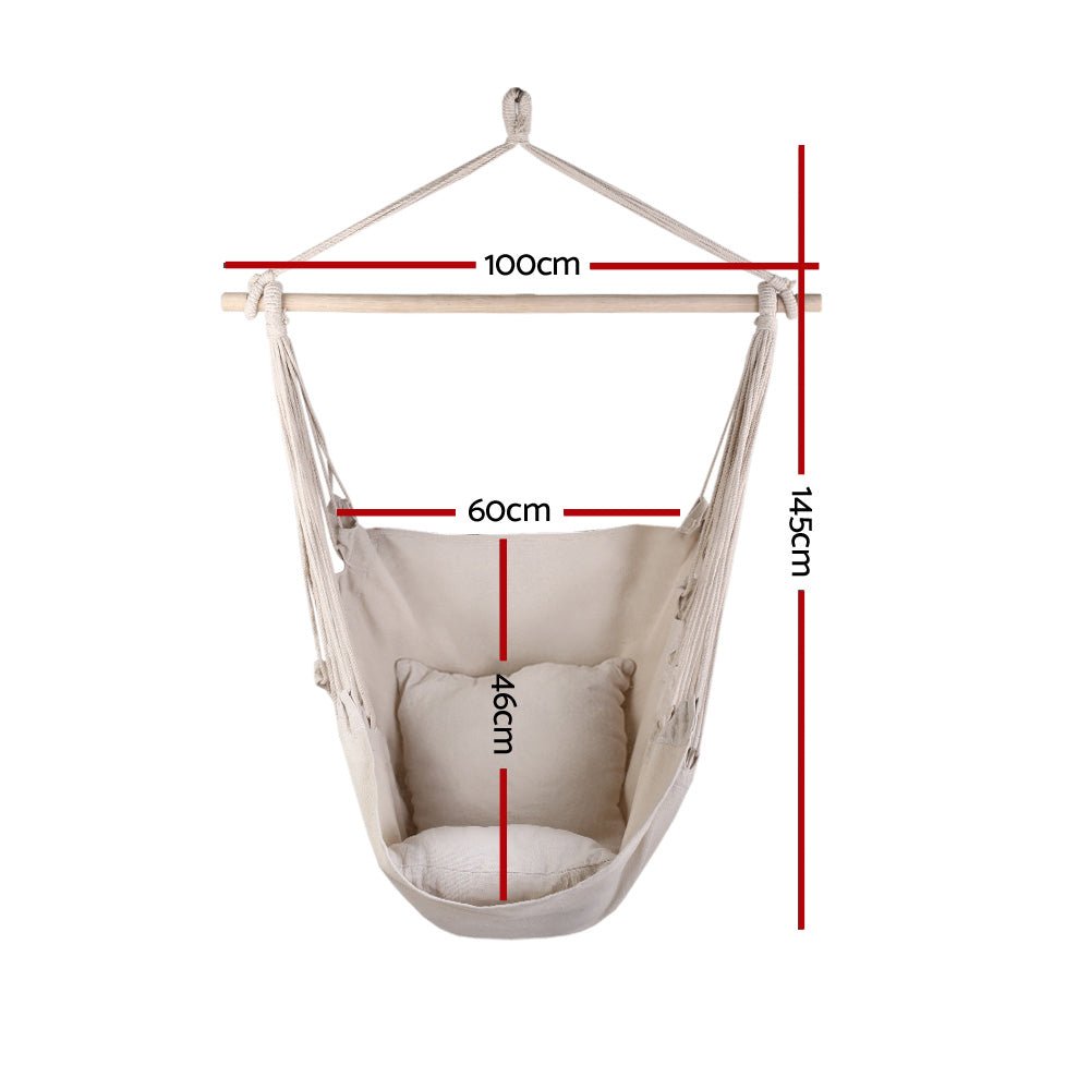 Cream Garden Hammock Swinging Chair