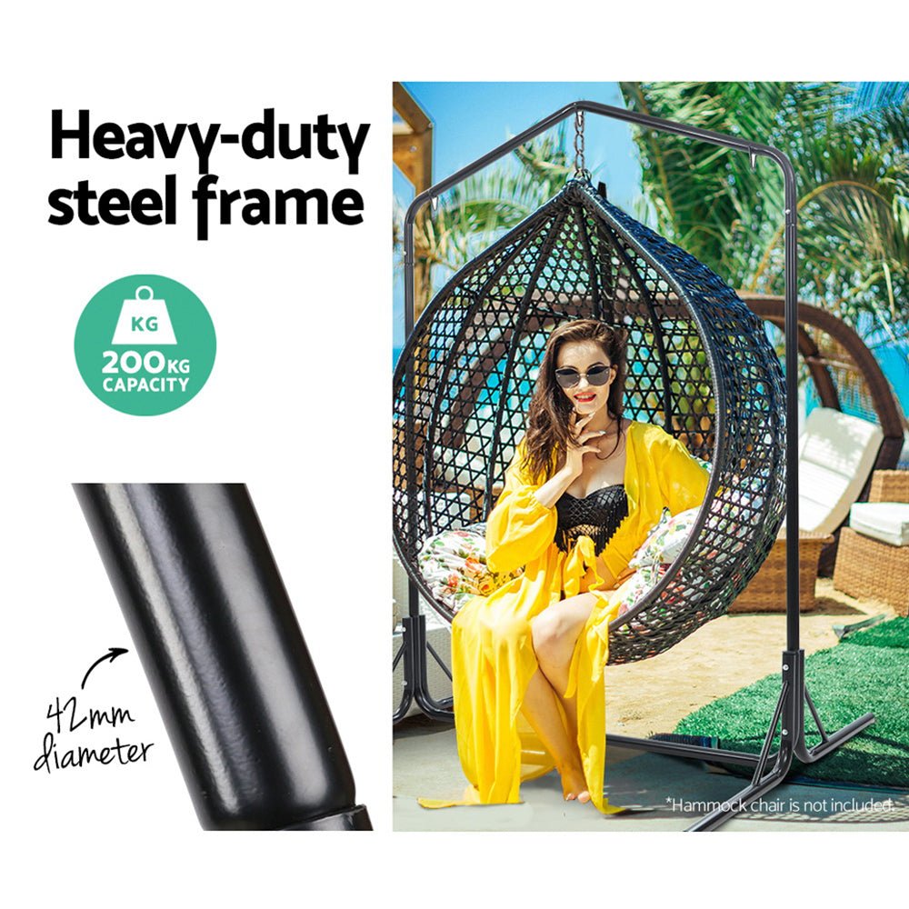 Double Hammock Chair Stand- 200KG Rating