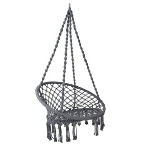 Hippie Styled Grey Hammock Swing Chair