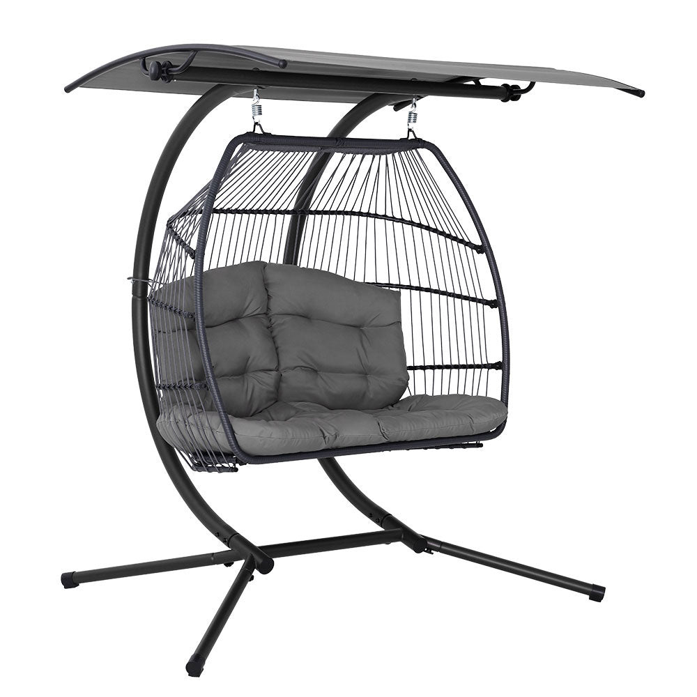 Outdoor Lounge / Hanging Egg Chair - Grey