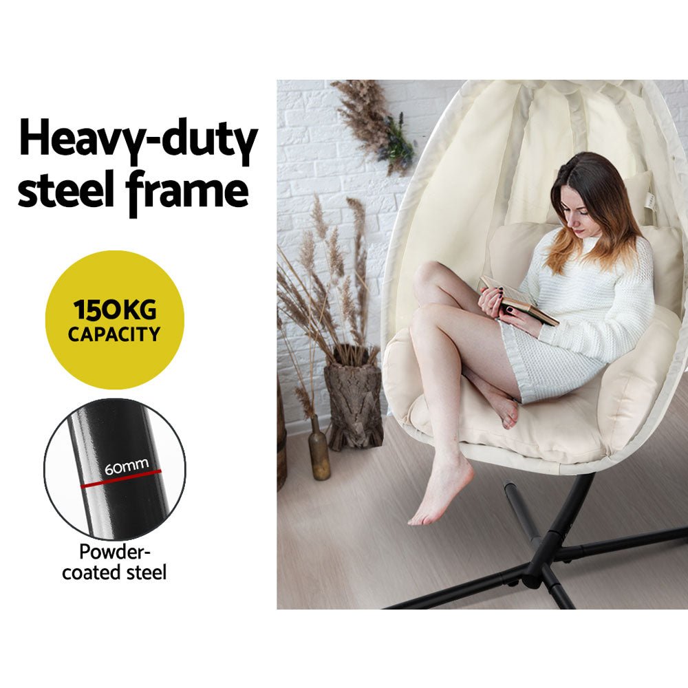 Patio Egg Hammock Pod With Stand