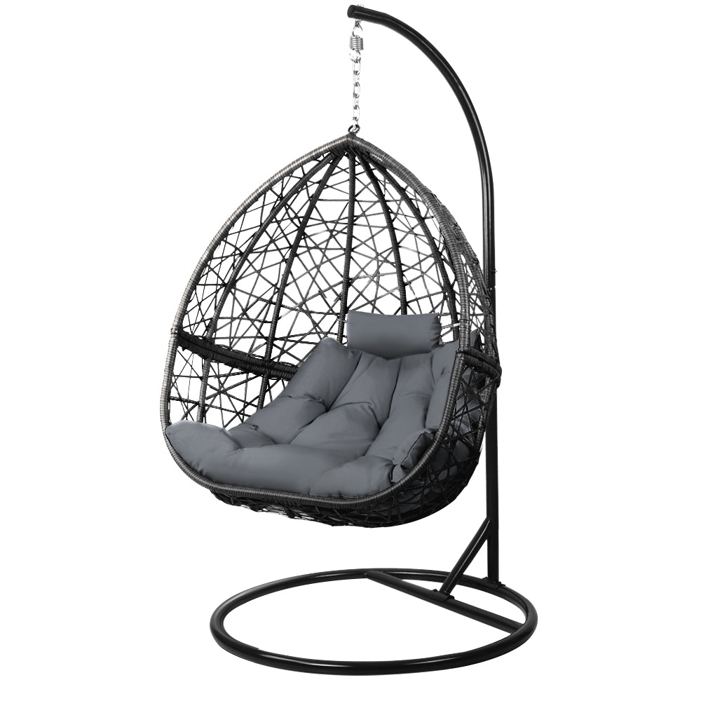 Black Outdoor Hanging Swing Chair