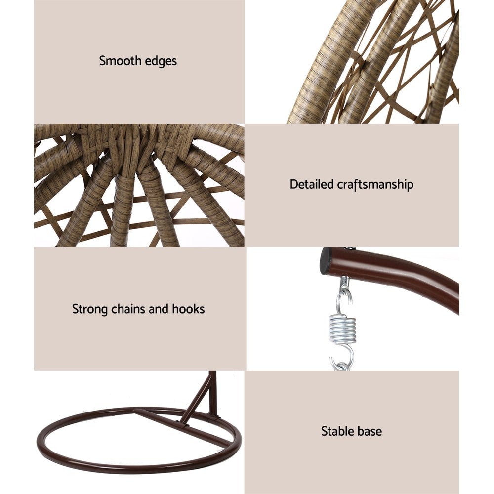 Brown Garden Hanging Swing Chair