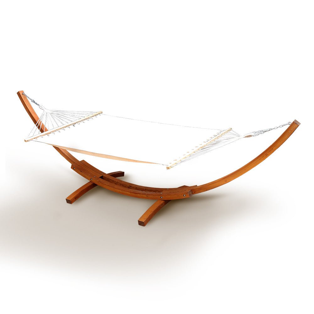 Garden / Patio Hammock With Wooden Stand
