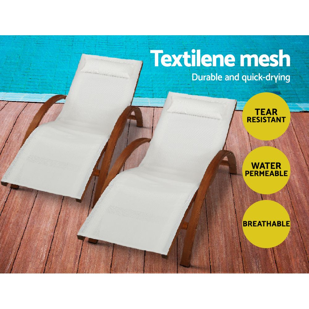 Wooden Sun Lounge / Day Bed