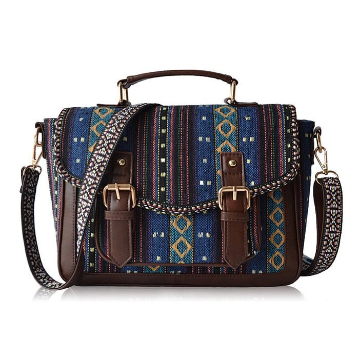 Aztec Bohemian And Hippie Styled Shoulder Cross Body Bag - Various Colours