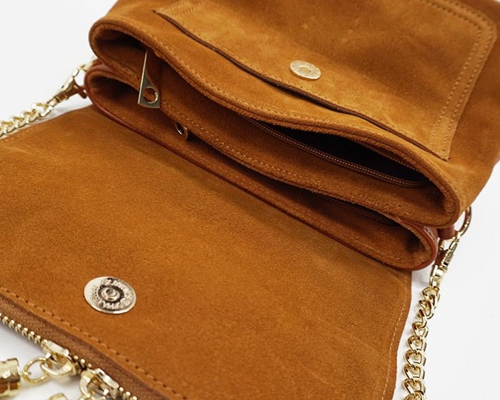 Genuine Leather Fringed Shoulder Bag - Premium Quality