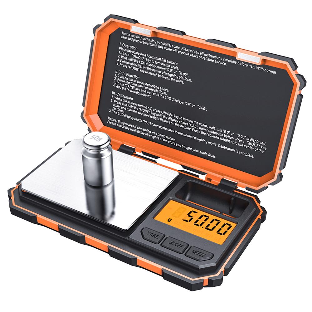 0.01g - 200g Digital Mini Pocket Scales With Calibration Weight