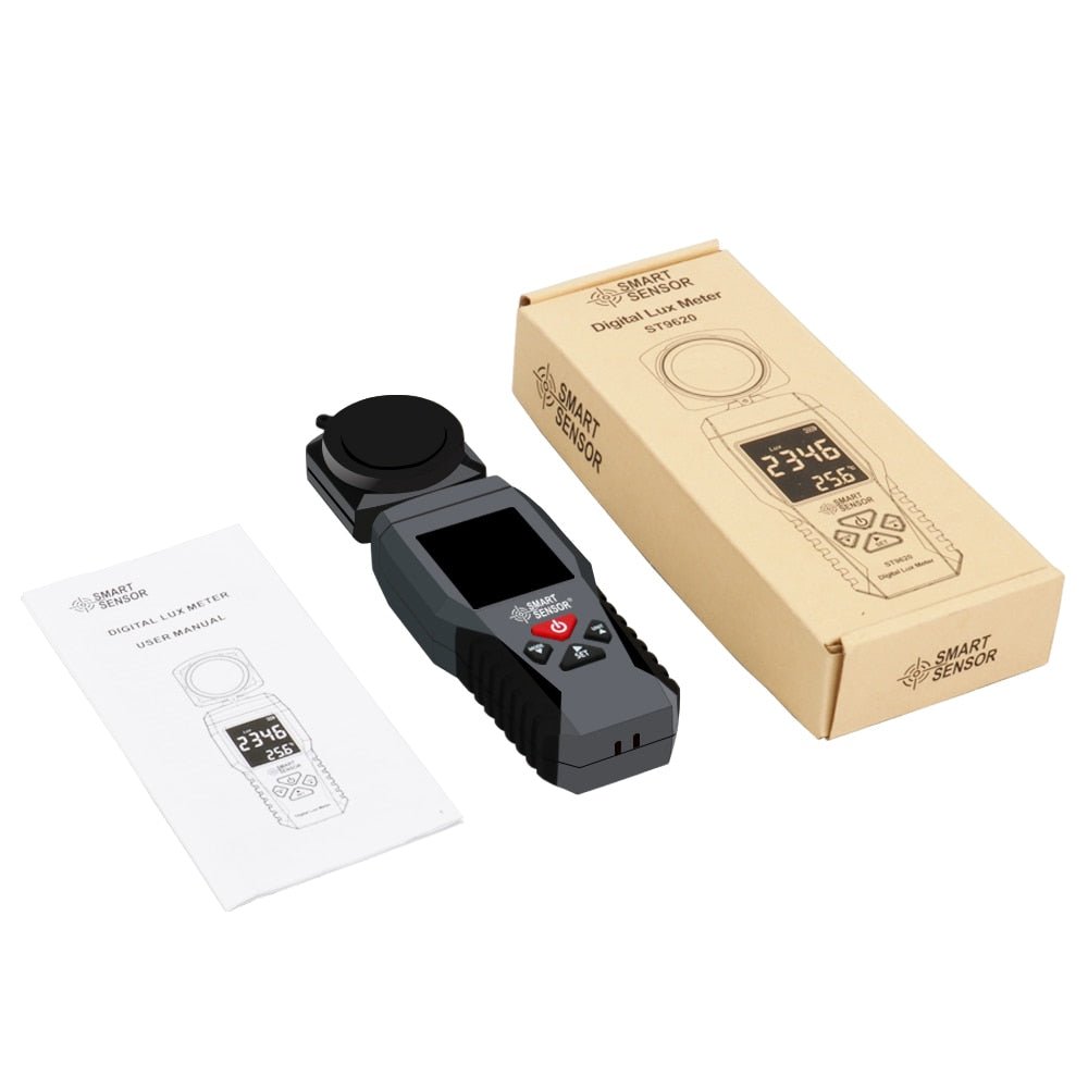 Digital Lux Light Meter | 3 Range Photometer |1-200,000