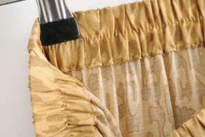 Women's Hippie High Waisted Skirt | Golden Yellow | S-L
