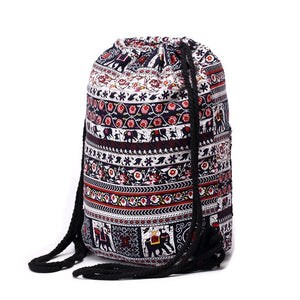 Aztec Hippie Styled Draw String Backpacks