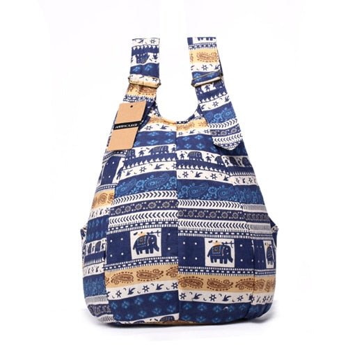 Women's Mochila Cotton Fabric Bag - Various Designs