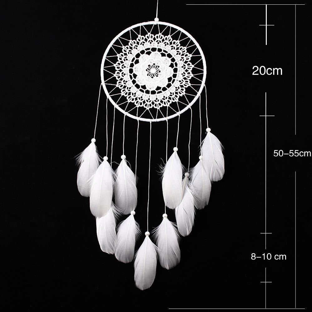White Lace Bohemian Dream Catcher | 50cm