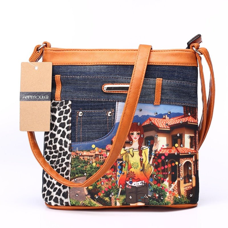 Women's Art Styled Patchwork Shoulder Bags