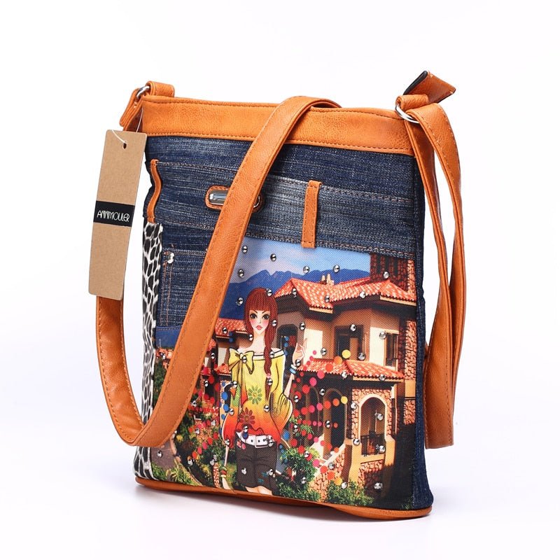 Women's Art Styled Patchwork Shoulder Bags