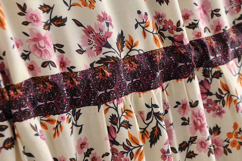 Women's Bohemian Beach Maxi Dress With Bat Sleeves | S-L | 2 Colours