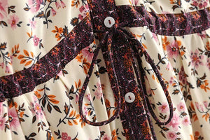 Women's Bohemian Beach Maxi Dress With Bat Sleeves | S-L | 2 Colours