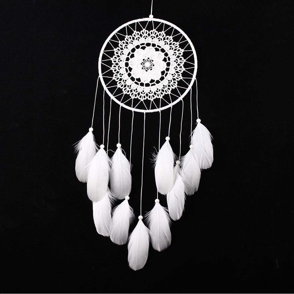 White Lace Bohemian Dream Catcher | 50cm